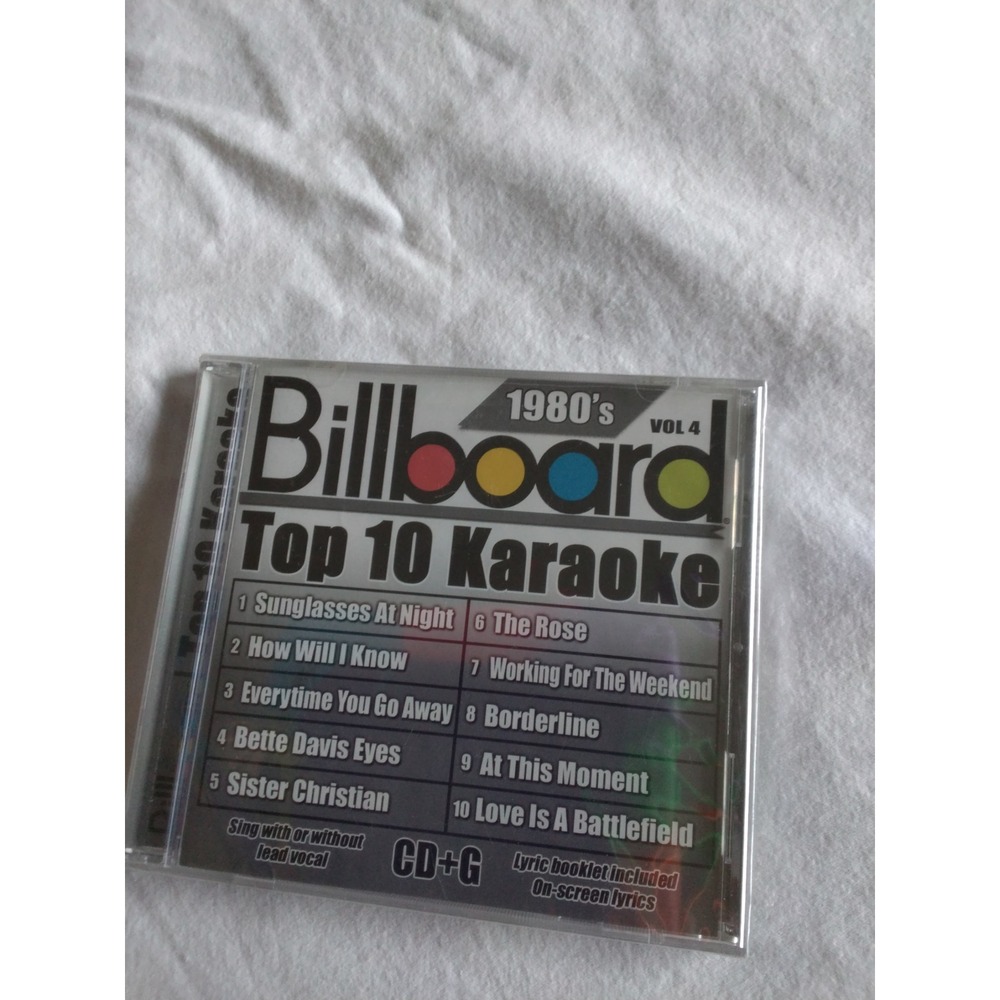 Billboard Top 10 Karaoke 1980s Volume 4‎ CDG Disc Music